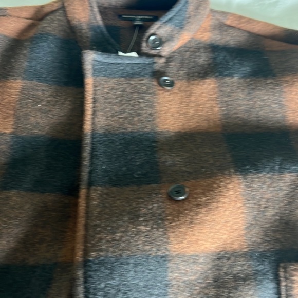 Size XL Banana Republic Buffy’s plaid fleece pea coat. New with tags. - Picture 3 of 7